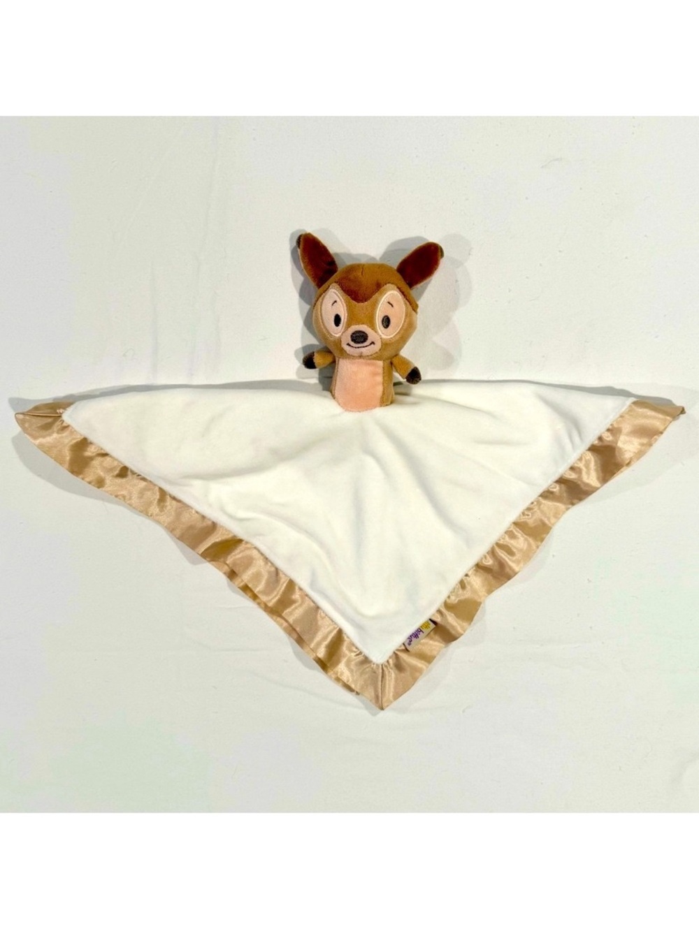 New Hallmark Baby Disney Bambi Lovey Blanket Itty Bittys Soft Boa Satin Deer